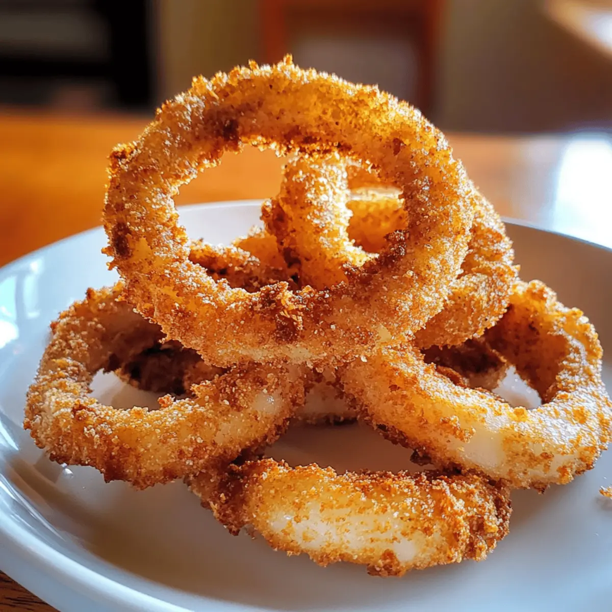 Luftfritteusen-Zwiebelringe ganz knusprig genießen