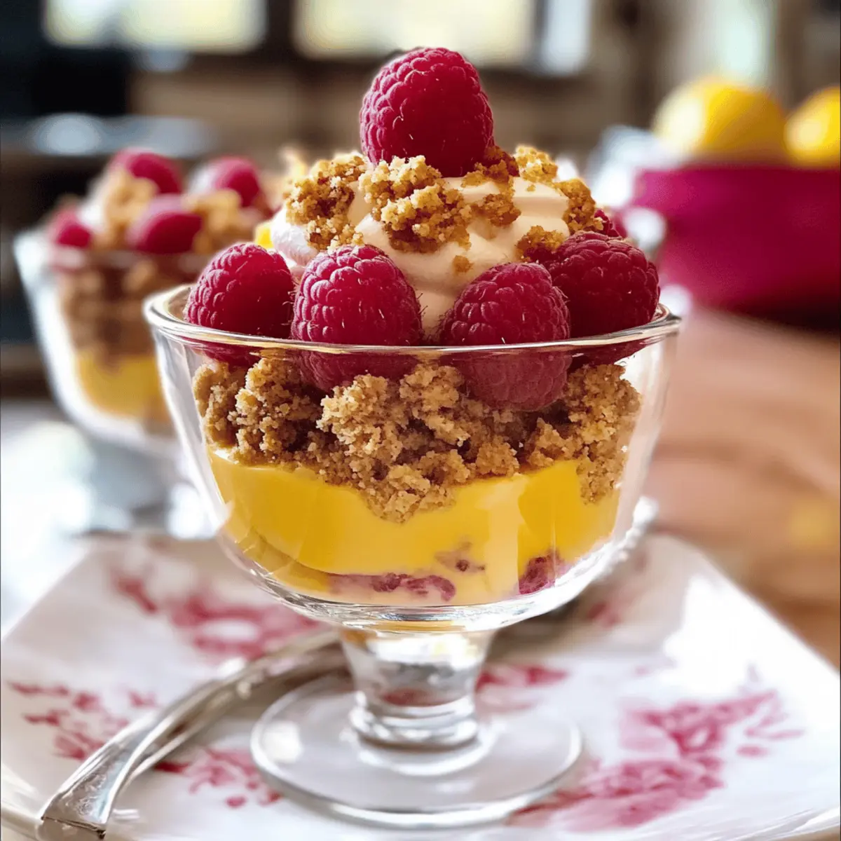 Zitronen-Himbeer-Crumble: Einfach und köstlich!