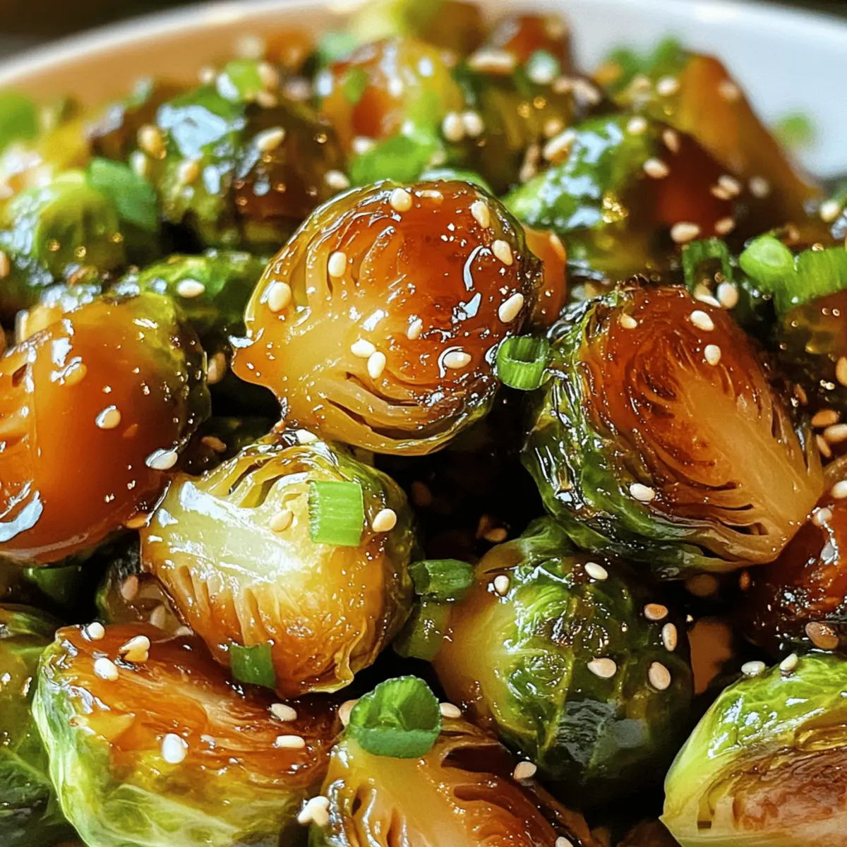 Honig Sriracha Rosenkohl Einzigartiger Genuss