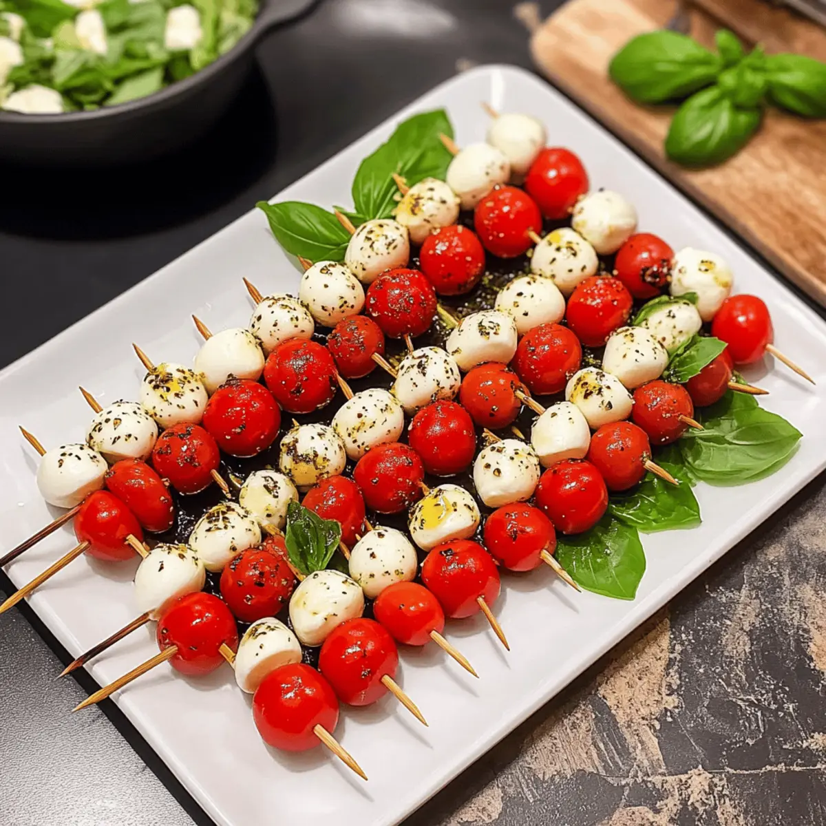 Tomate-Mozzarella-Spieße in 10 Minuten zaubern