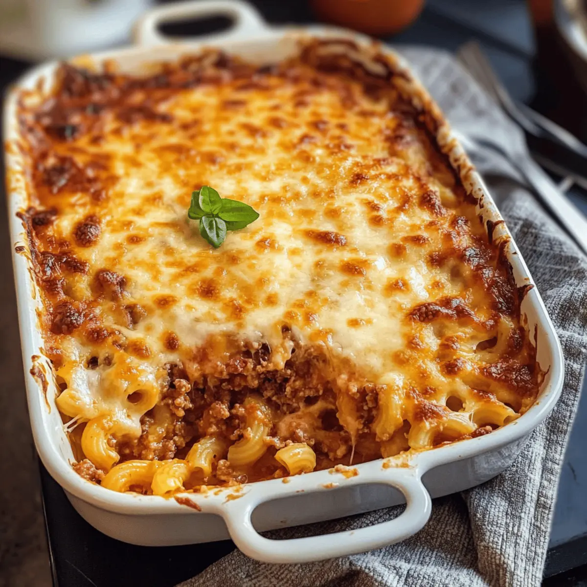 Makkaroni Auflauf mit Hackfleisch – Ein Familienliebling