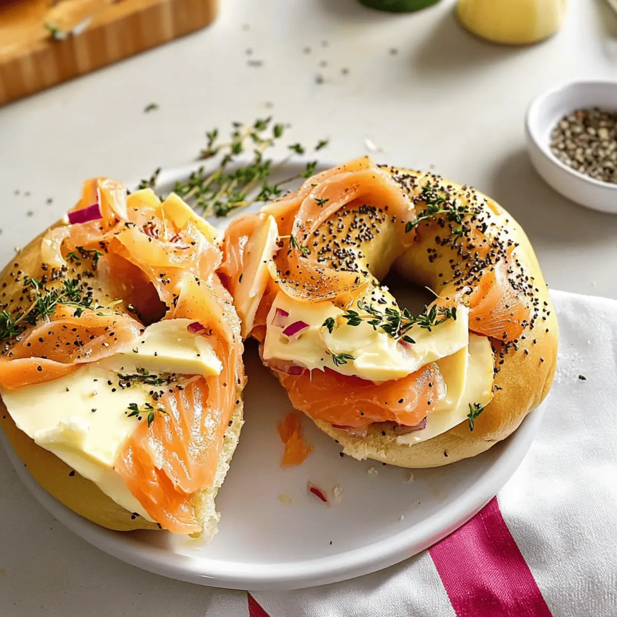Lachs-Bagel mit Géramont: Frisch und Schnell Genießen