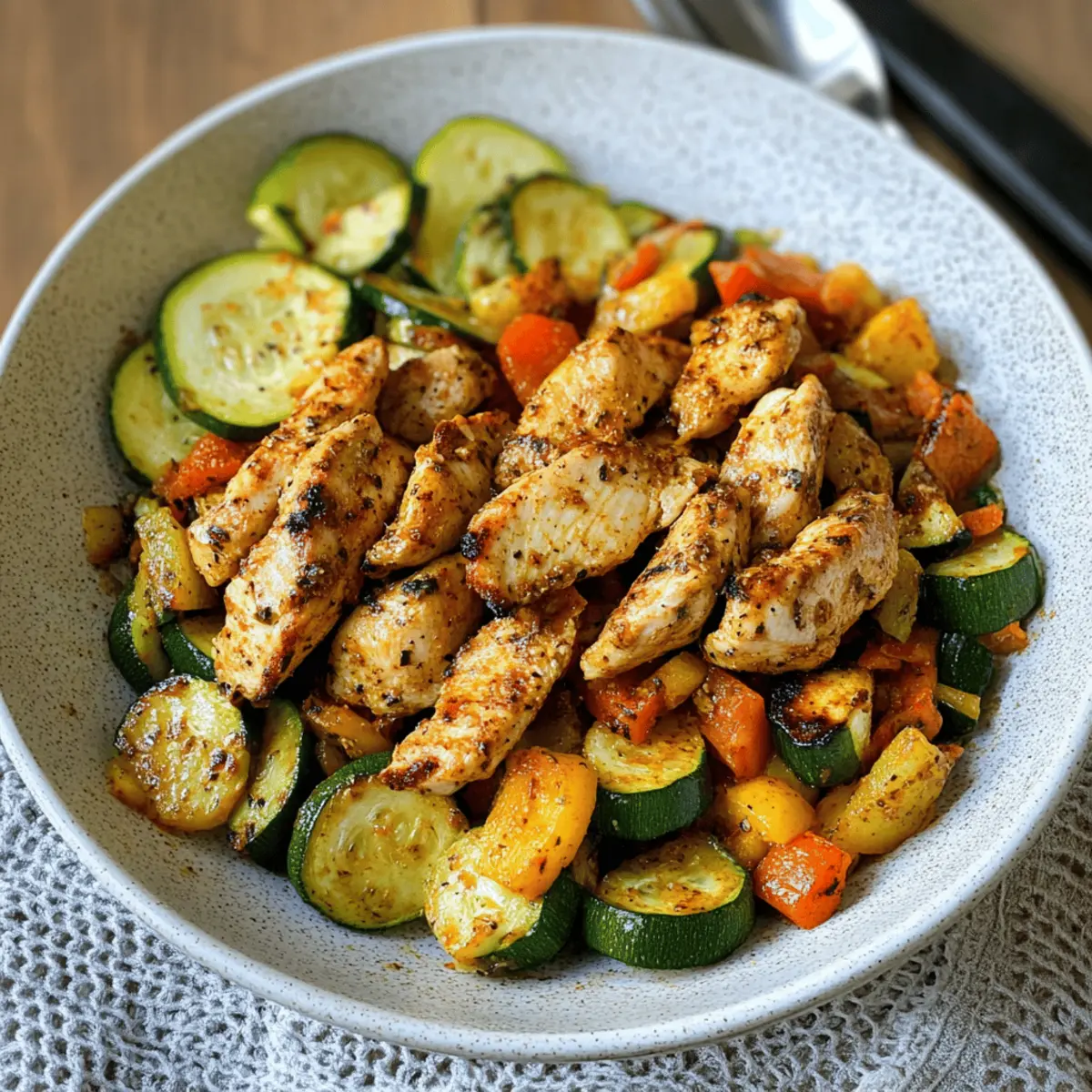 Hähnchen mit Gemüse im Air Fryer zubereiten