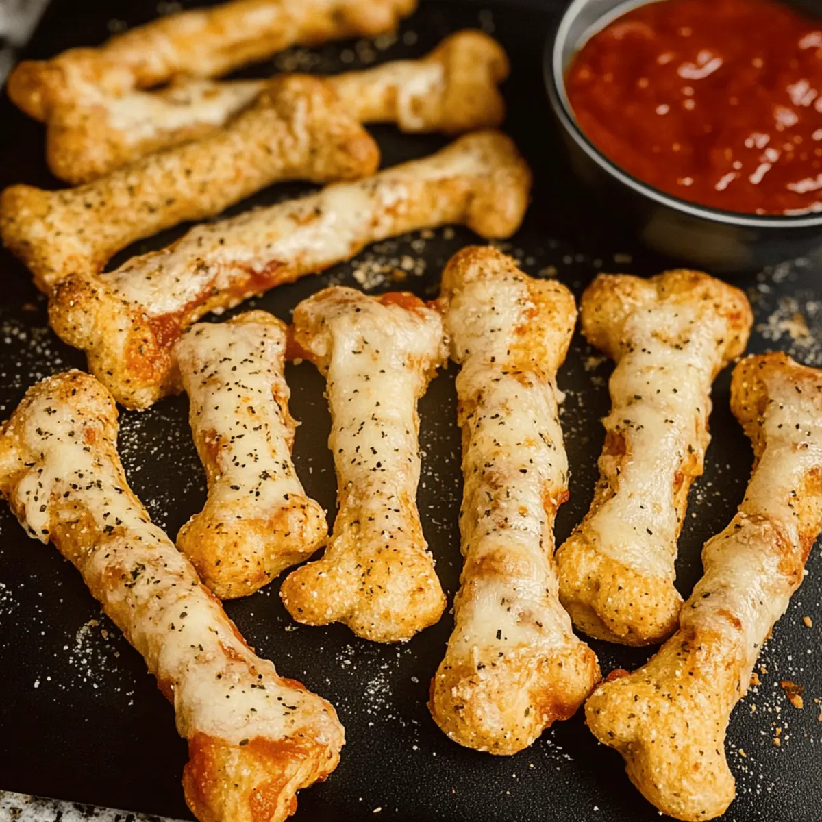 Gruselig Käse Halloween Brotstangen Knochen Rezept