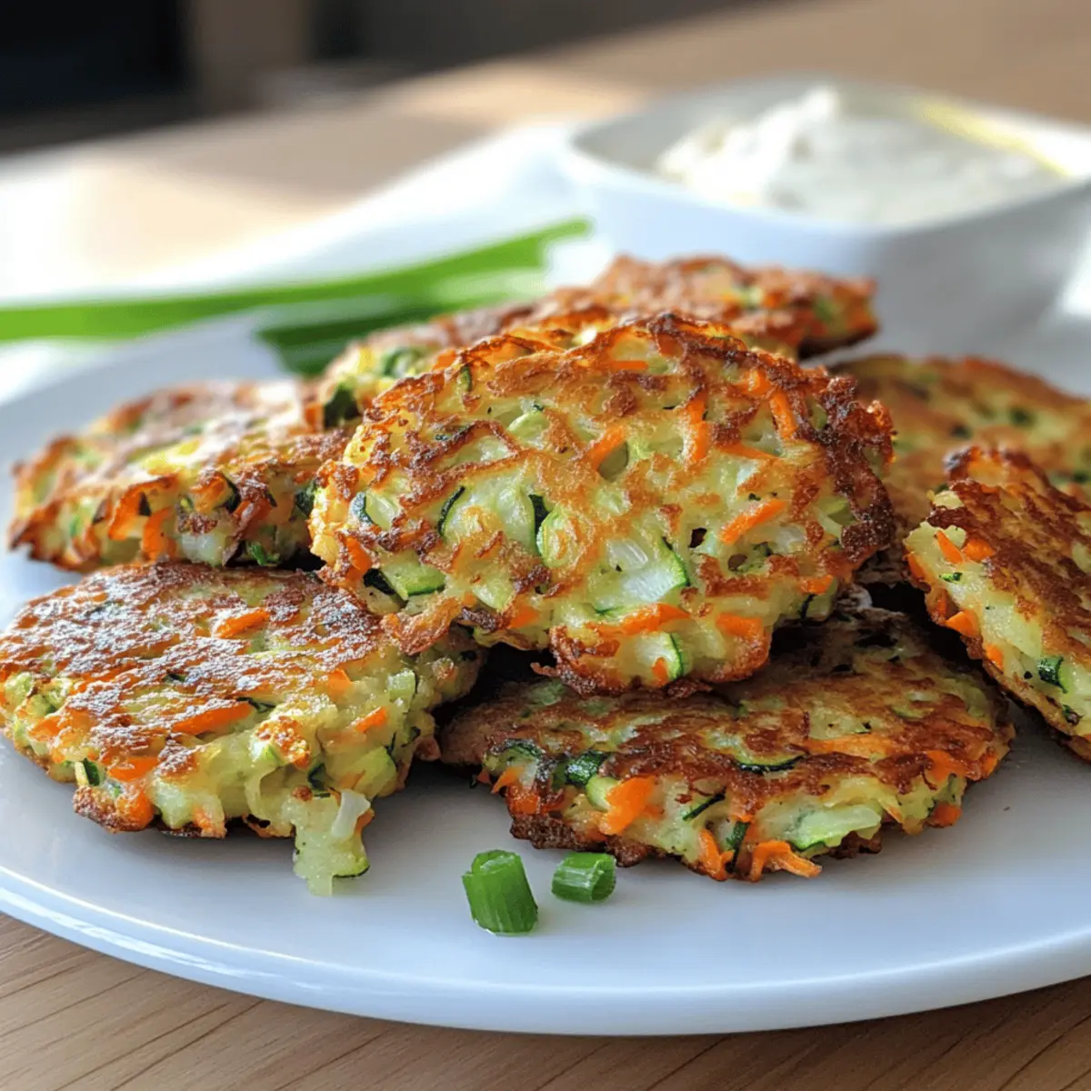 Knusprige Air Fryer Gemüse-Fritters ganz gesund genießen