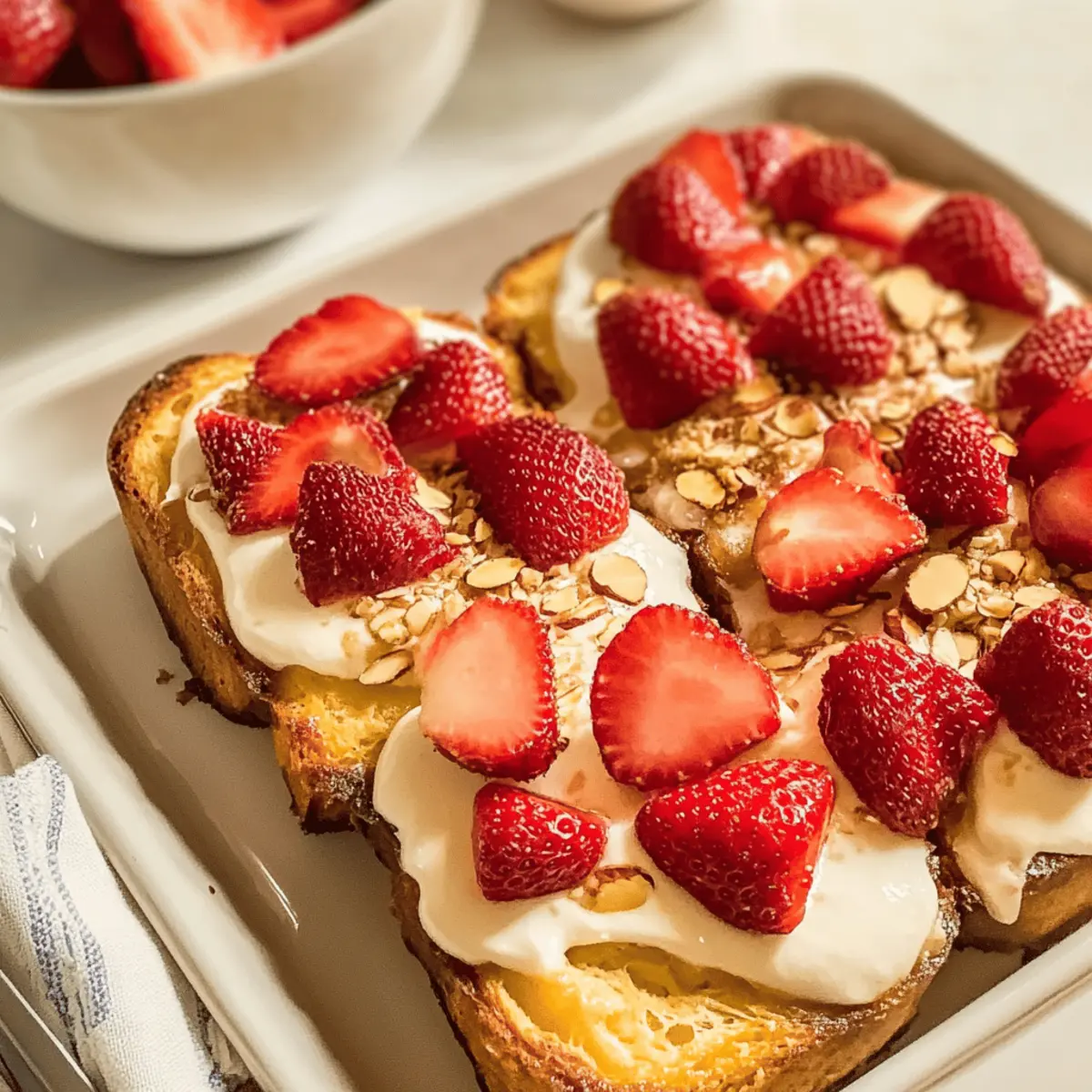 Brioche-Auflauf mit Erdbeeren für den Sommergenuss