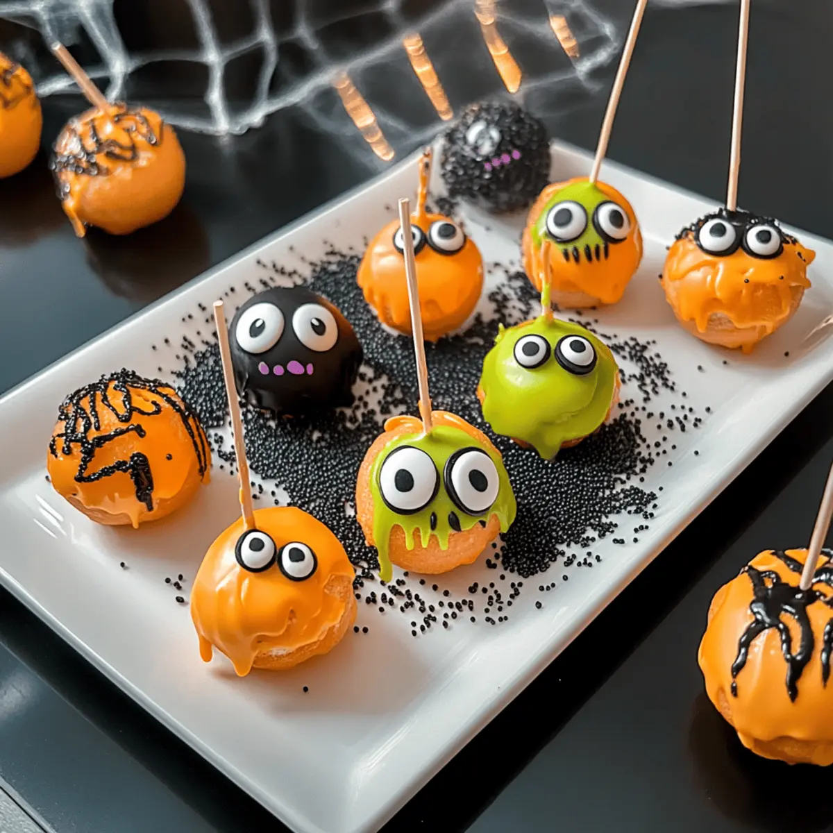 Halloween-Kuchen-Lollis: Süße Monster-Snacks für Feiern