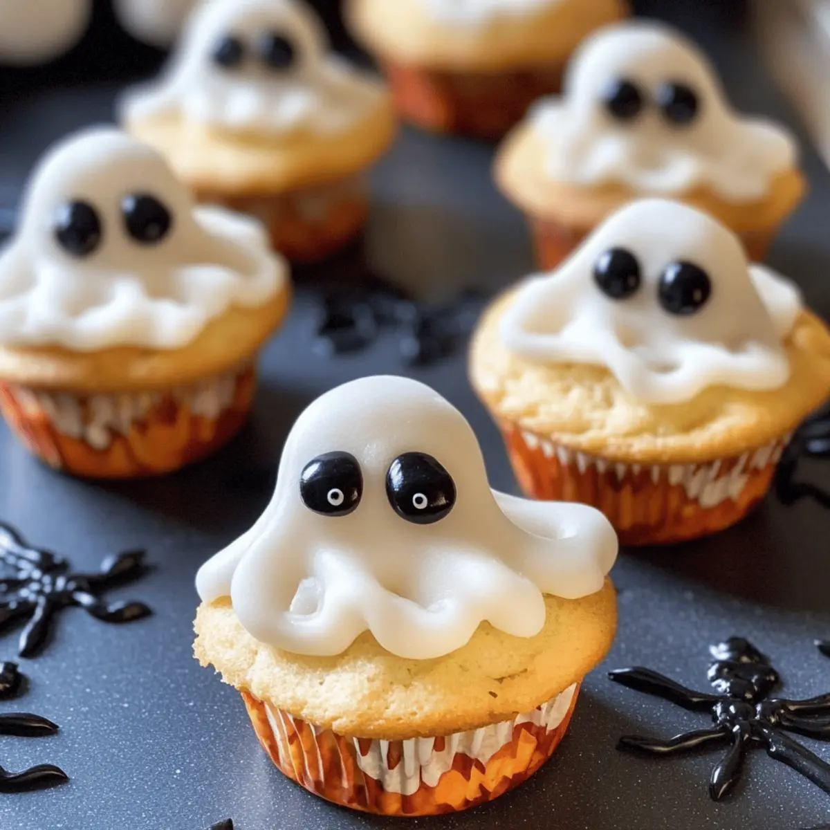 Mini Spinnen Pizzen für gruselige Feiern