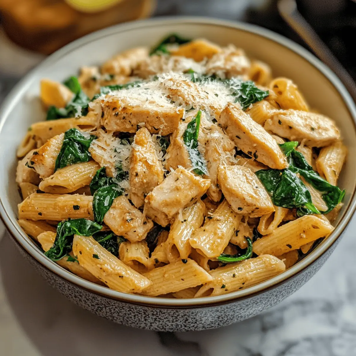 Gesunde Knoblauch Parmesan Hühnchen Pasta Rezept leicht gemacht