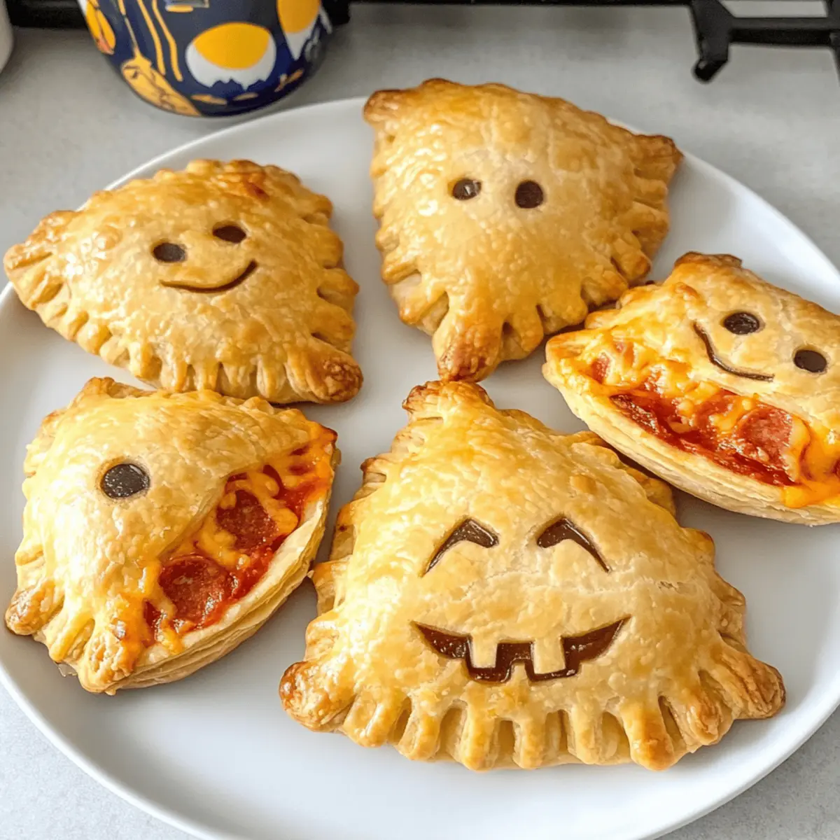 Halloween-Pizzataschen für die ganze Familie