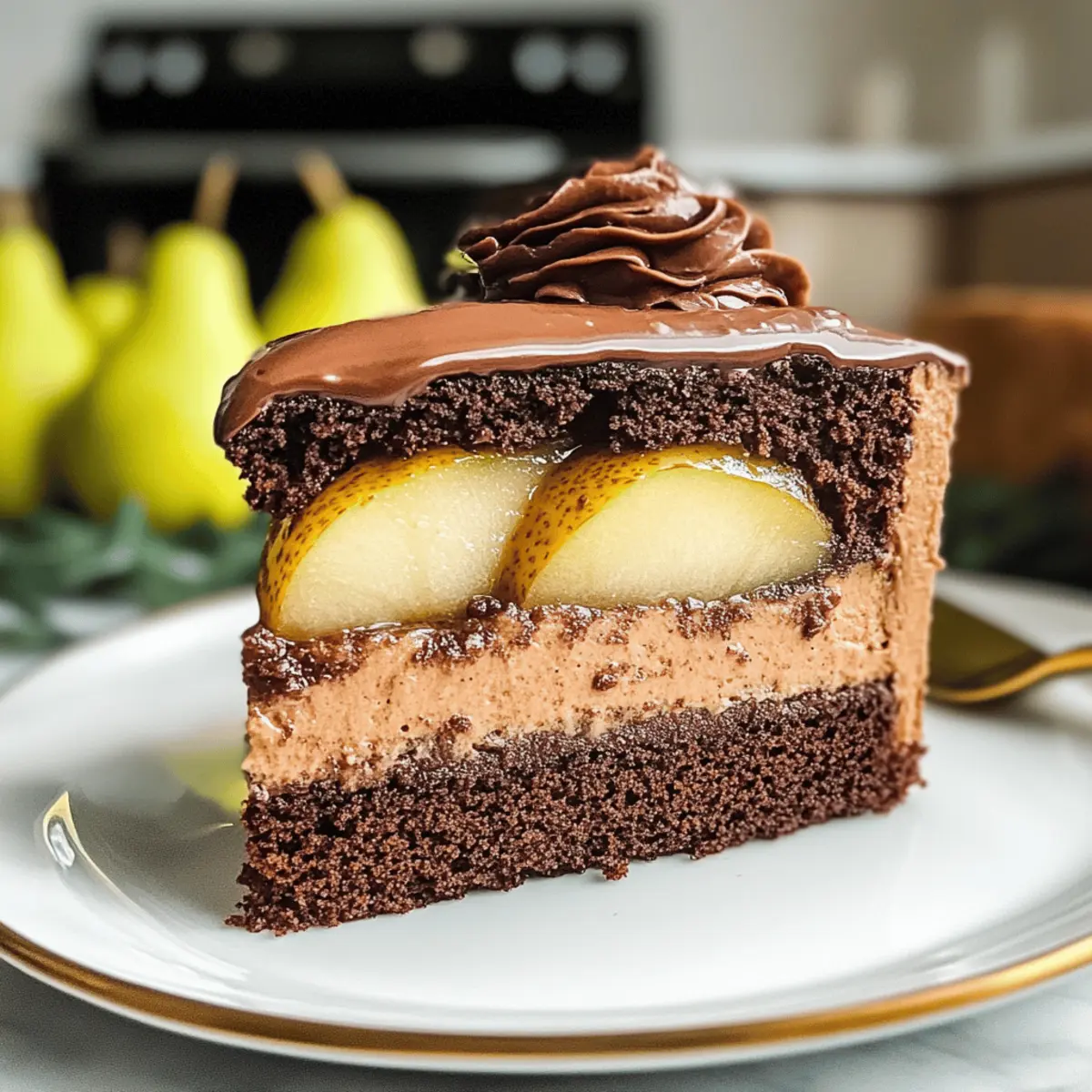 Schoko-Birnentorte: Ein himmlischer Genuss