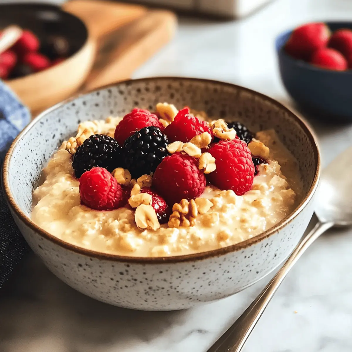Cremiger Vanillepudding Hafer für jeden Morgen