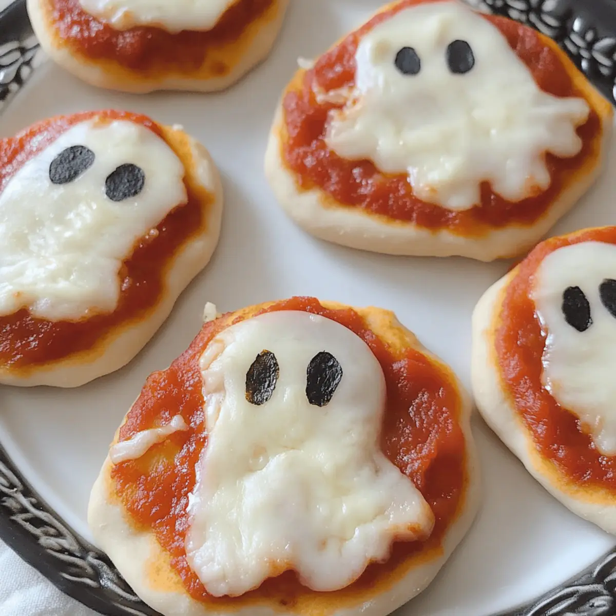 Spuktakuläre Mini-Geisterpizzen in 30 Minuten!