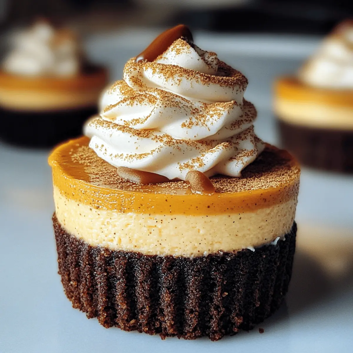 Kürbis Käsekuchen Mini für den perfekten Herbstgenuss