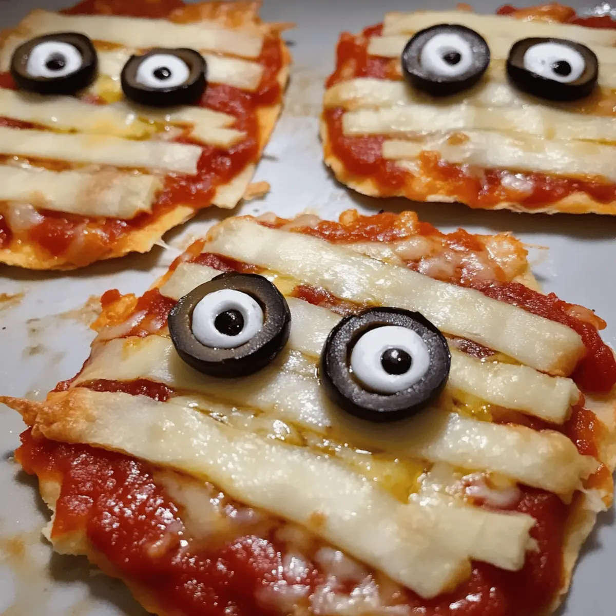 Mumien Pizzen: Schnelle Halloween Spaß-Snacks