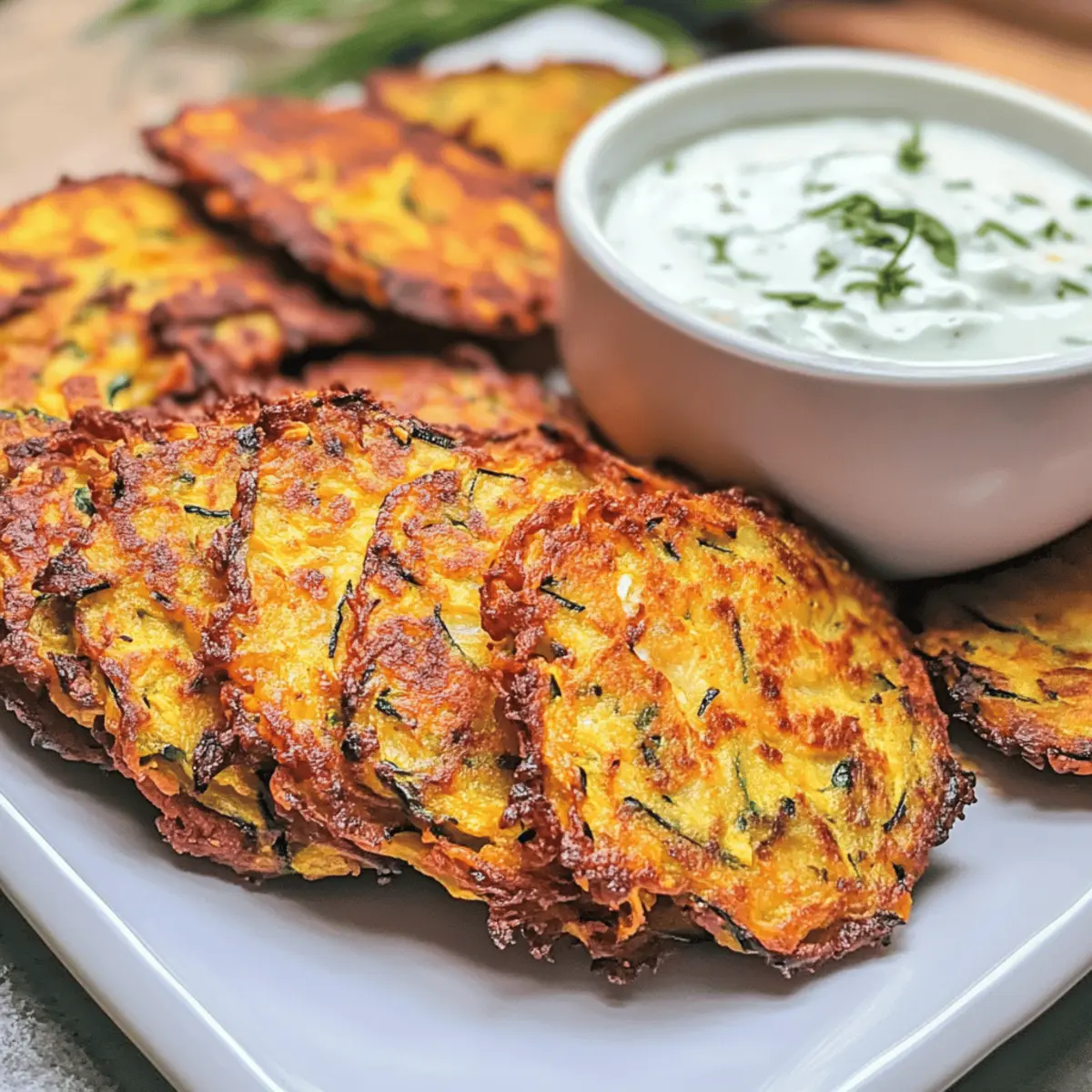 Kürbis Zucchini Puffer für gesunde Genussmomente