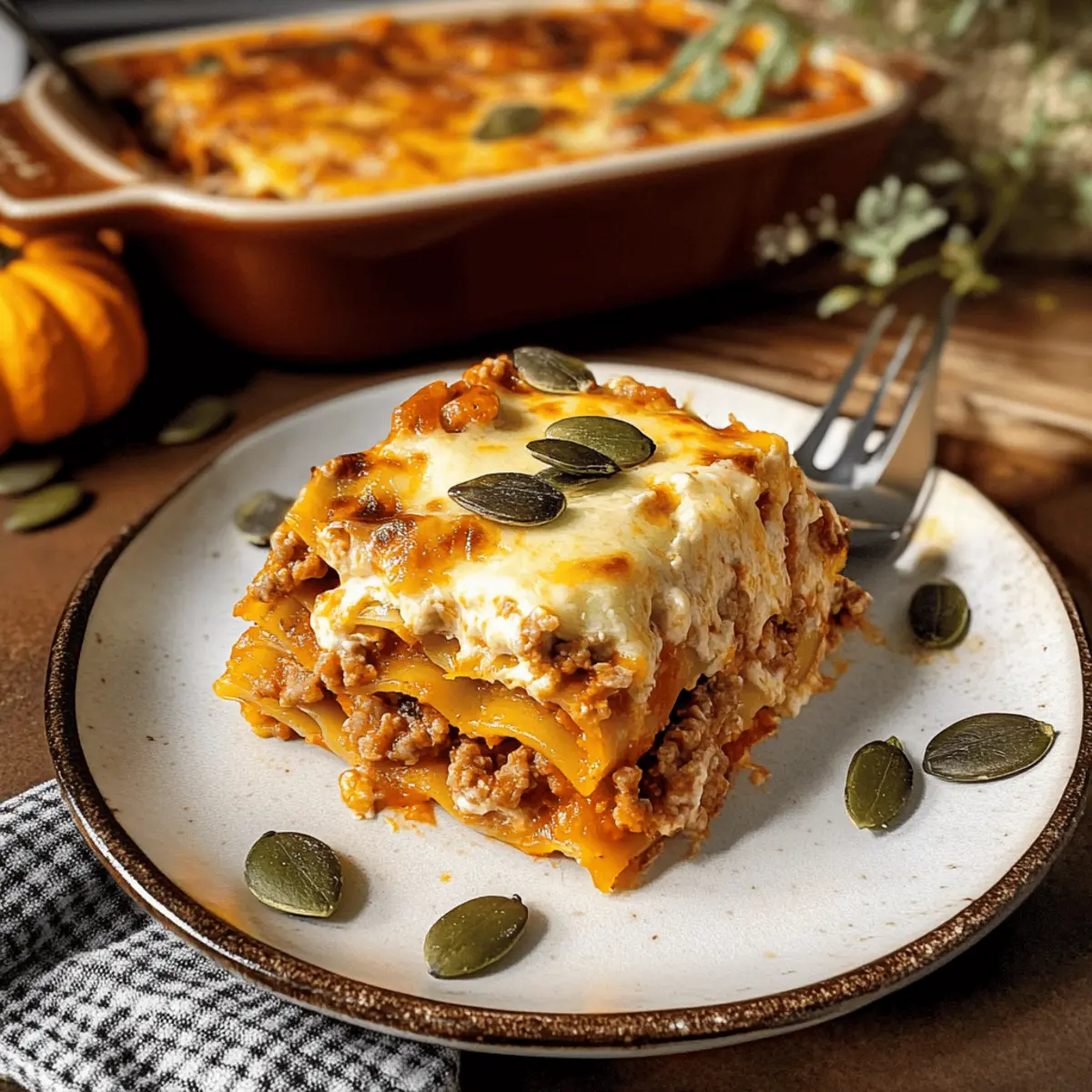 Kürbislasagne mit Hackfleisch: Der perfekte Herbstgenuss