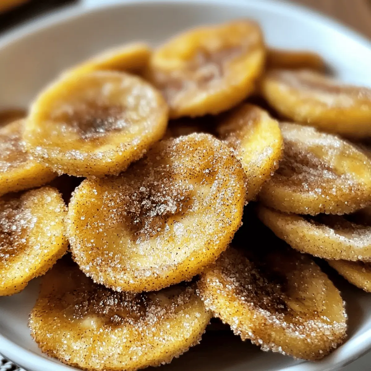 Knusprige Zimt-Bananenchips für den perfekten Snack