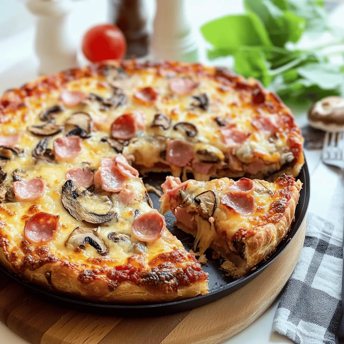 Einfacher Pizzakuchen – Perfekt für jede Party