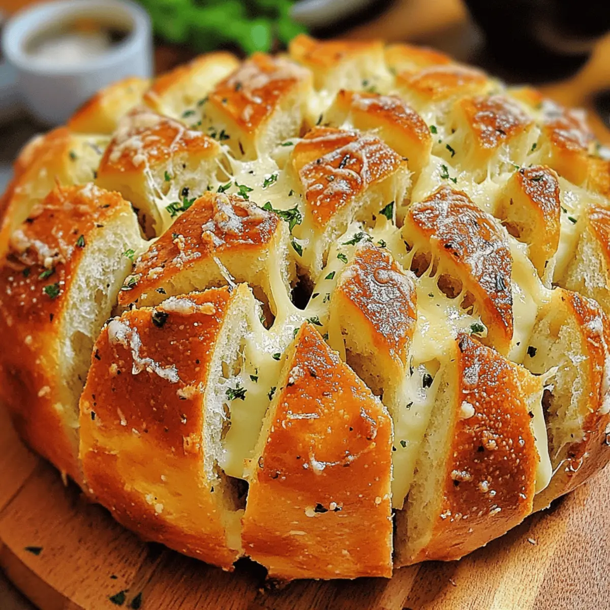 Knoblauch Parmesan Zupfbrot Rezept Einfach und Schnell