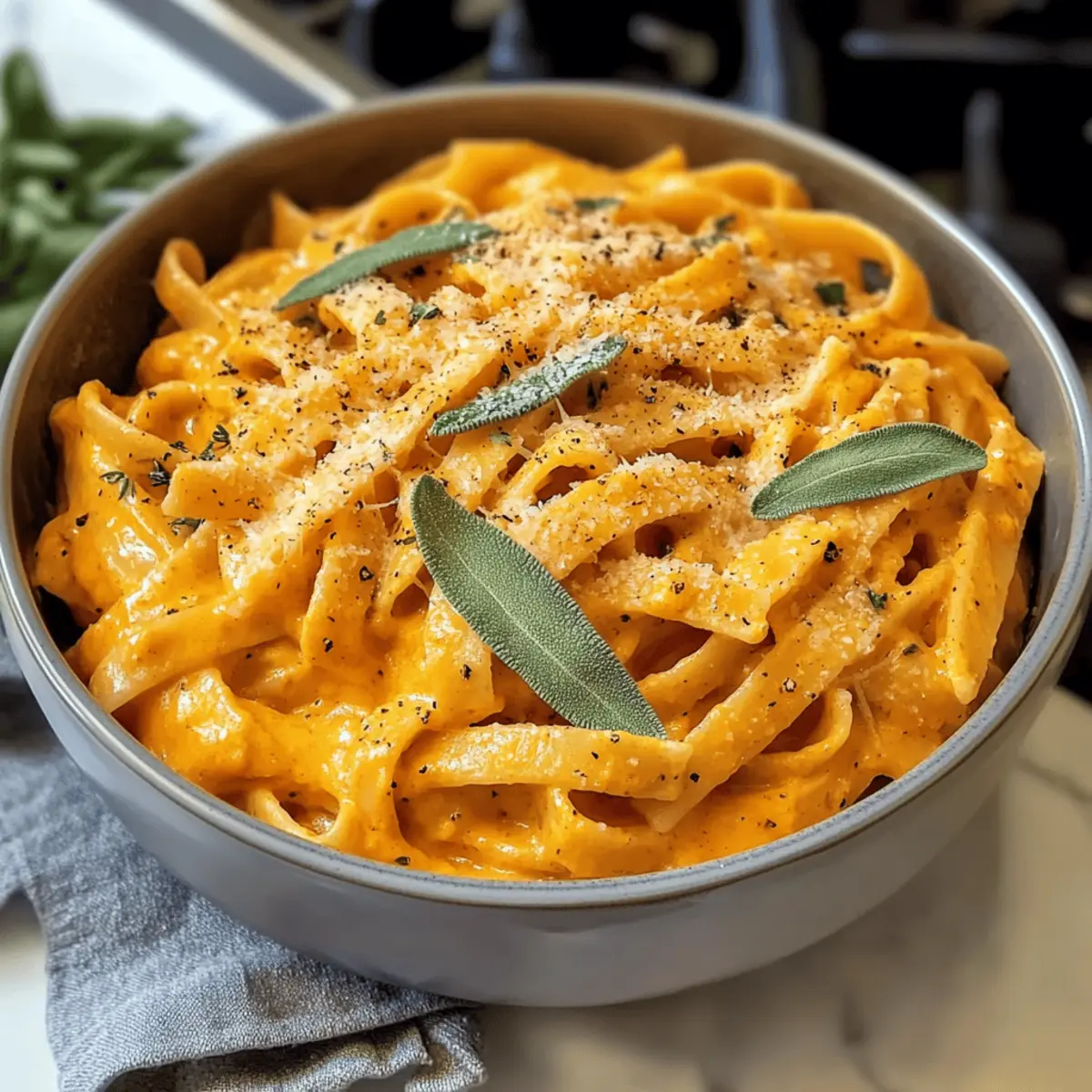 Einfaches Rezept für Kürbis-Pasta-Soße