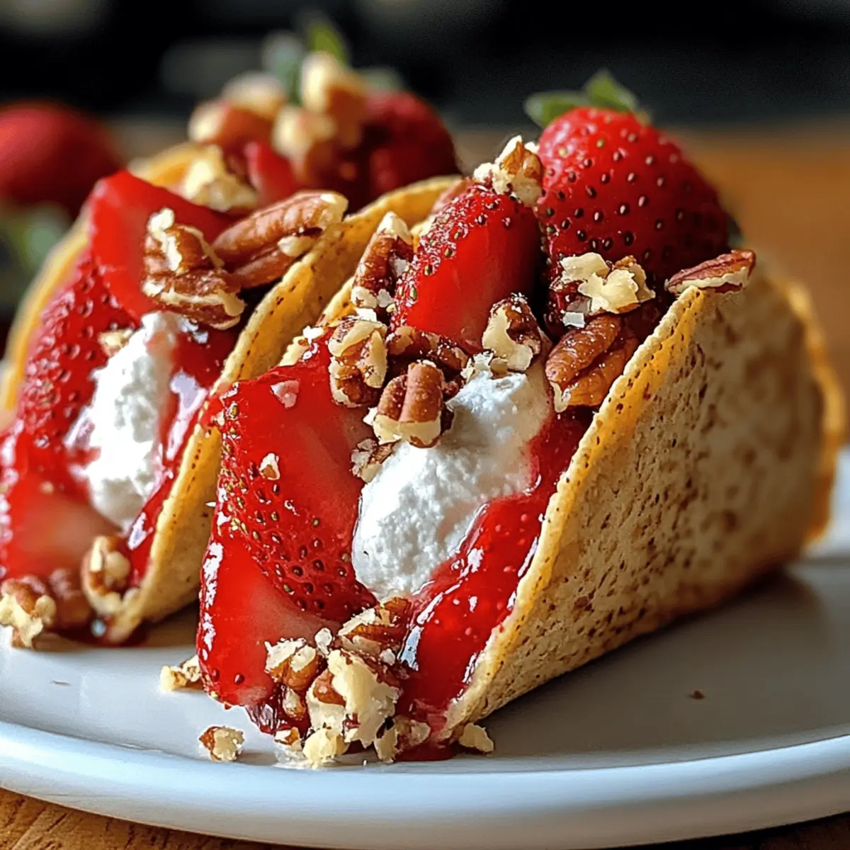 Erdbeer-Crunch-Cheesecake-Tacos für Naschkatzen