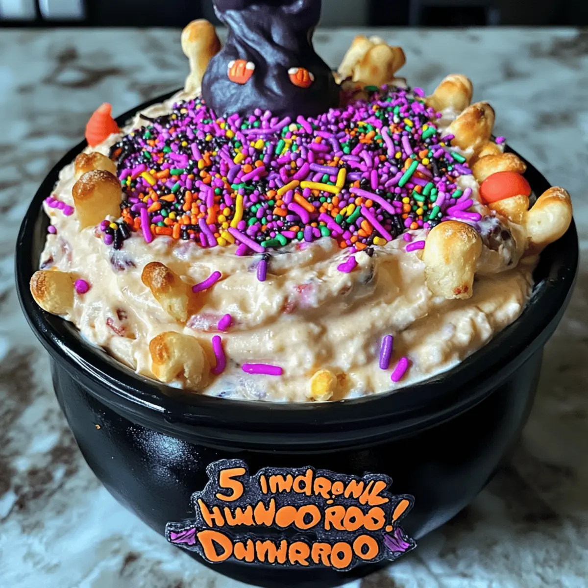 Halloween Dunkaroo Dip Rezept für dunkle Genüsse