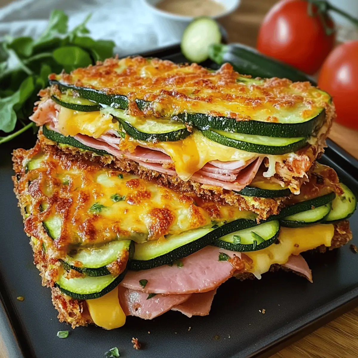 Zucchini-Sandwich: Lecker und Low Carb Genuss