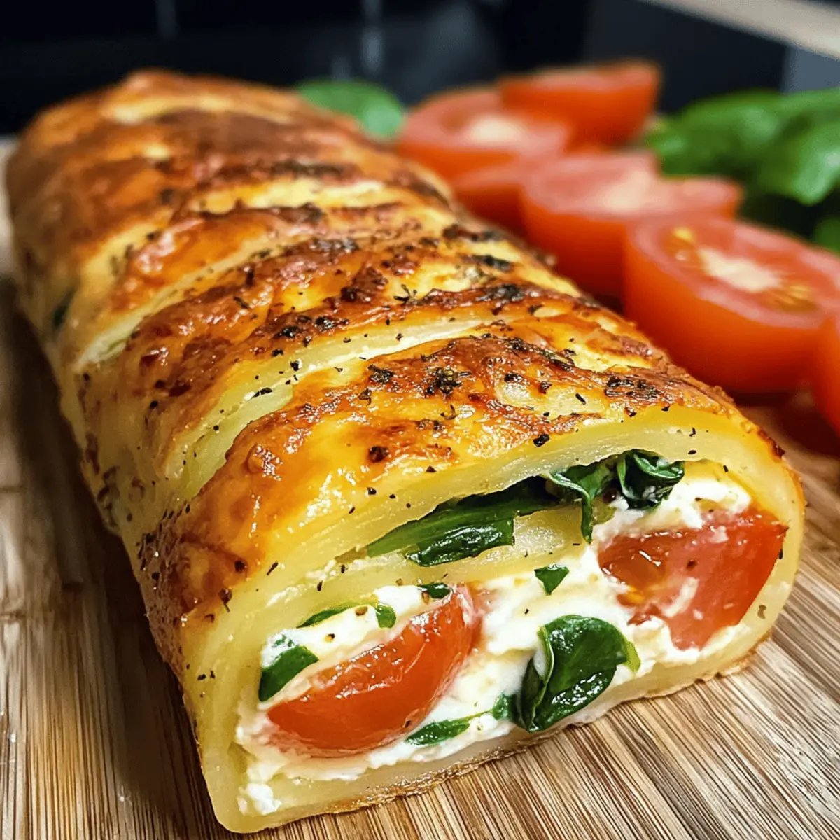 Kartoffelrolle mit Frischkäsefüllung für Genießer