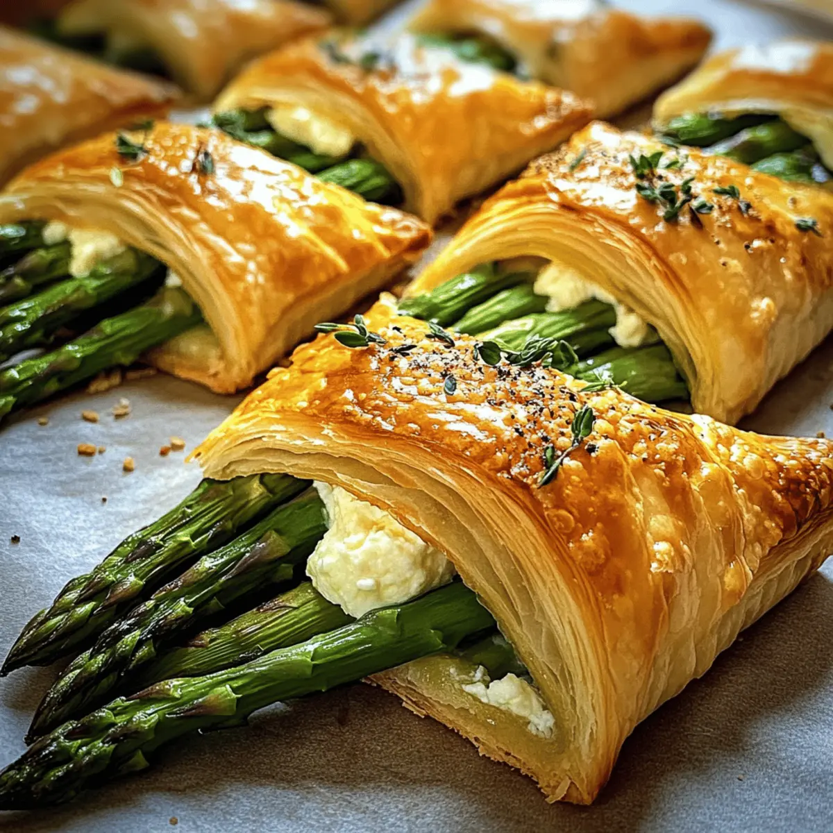 Grüner Spargel Ricotta Blätterteig Genuss für alle