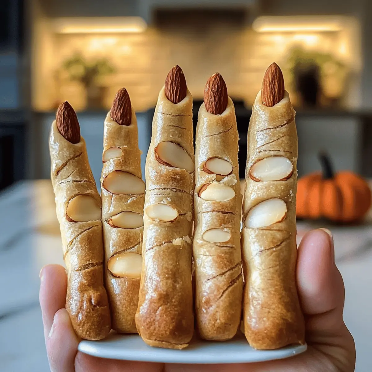 Hexenfinger Brotstangen für ein schaurig gutes Abendessen