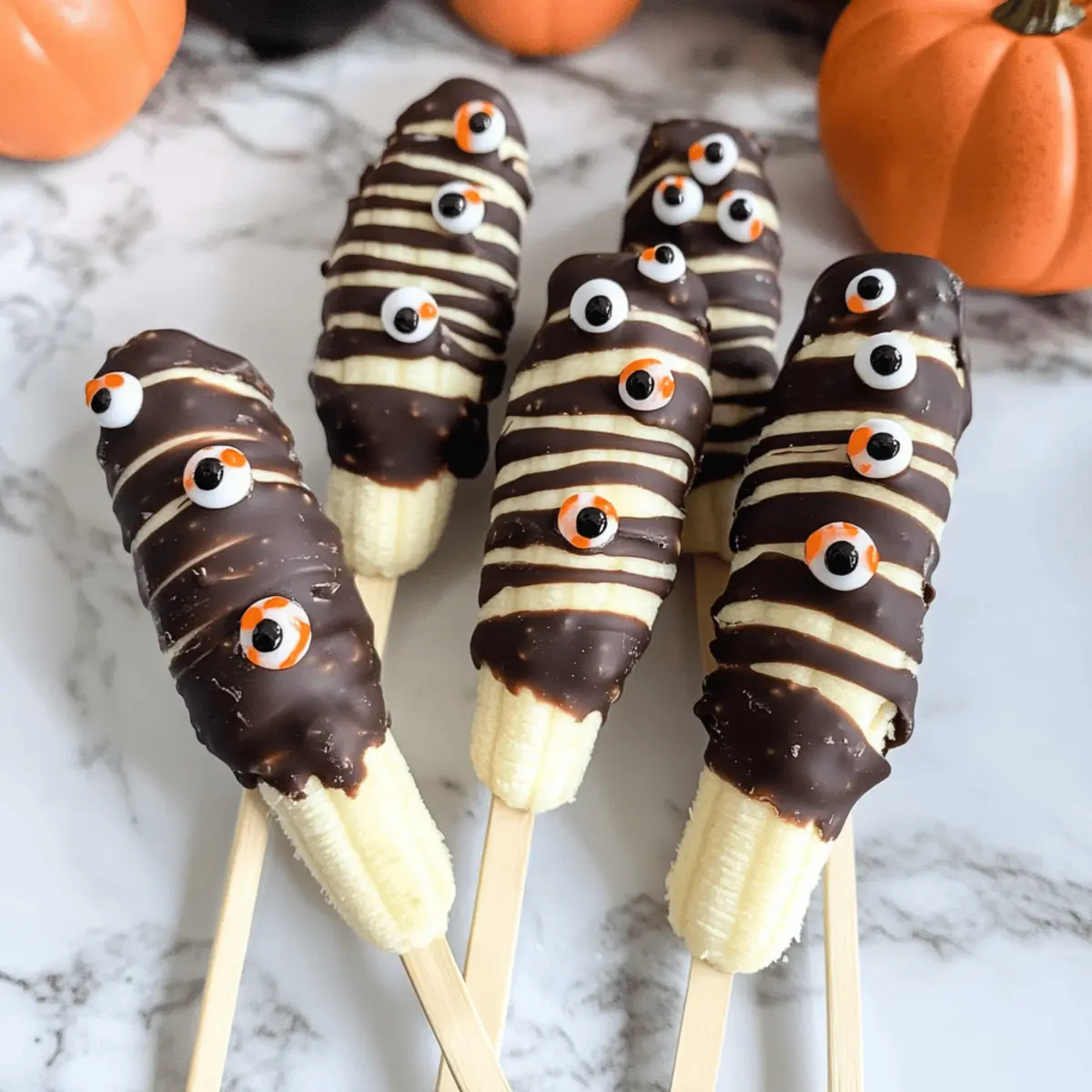 Halloween Bananenmumien aus 4 Zutaten zaubern Spaß