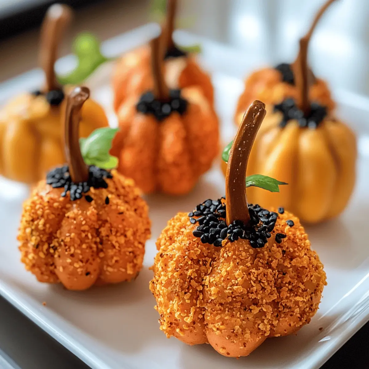 Mini-Kürbis-Käsebällchen für das perfekte Herbstbuffet