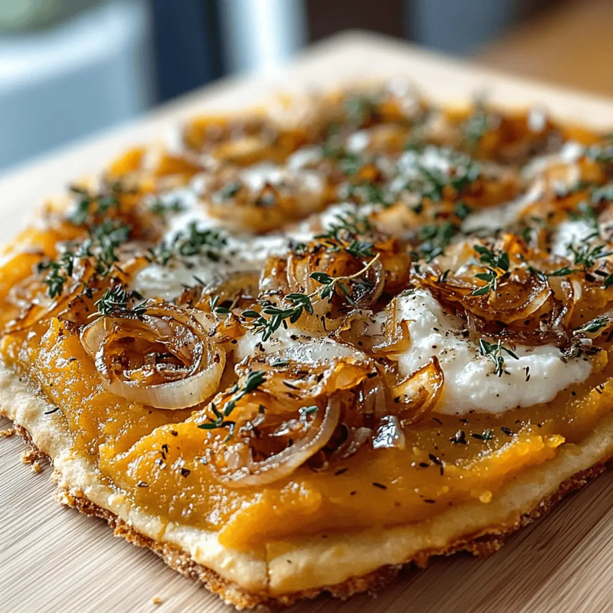 Herbstlicher Kürbis-Flammkuchen ganz unkompliziert