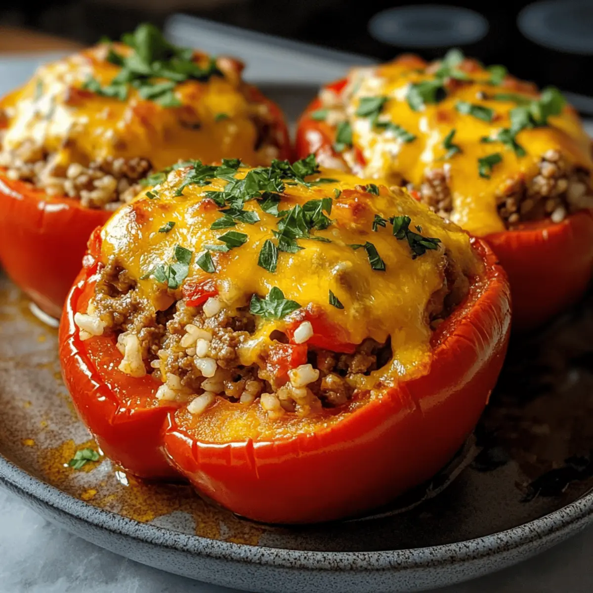Gefüllte Paprika Deluxe in Perfektion Kochen