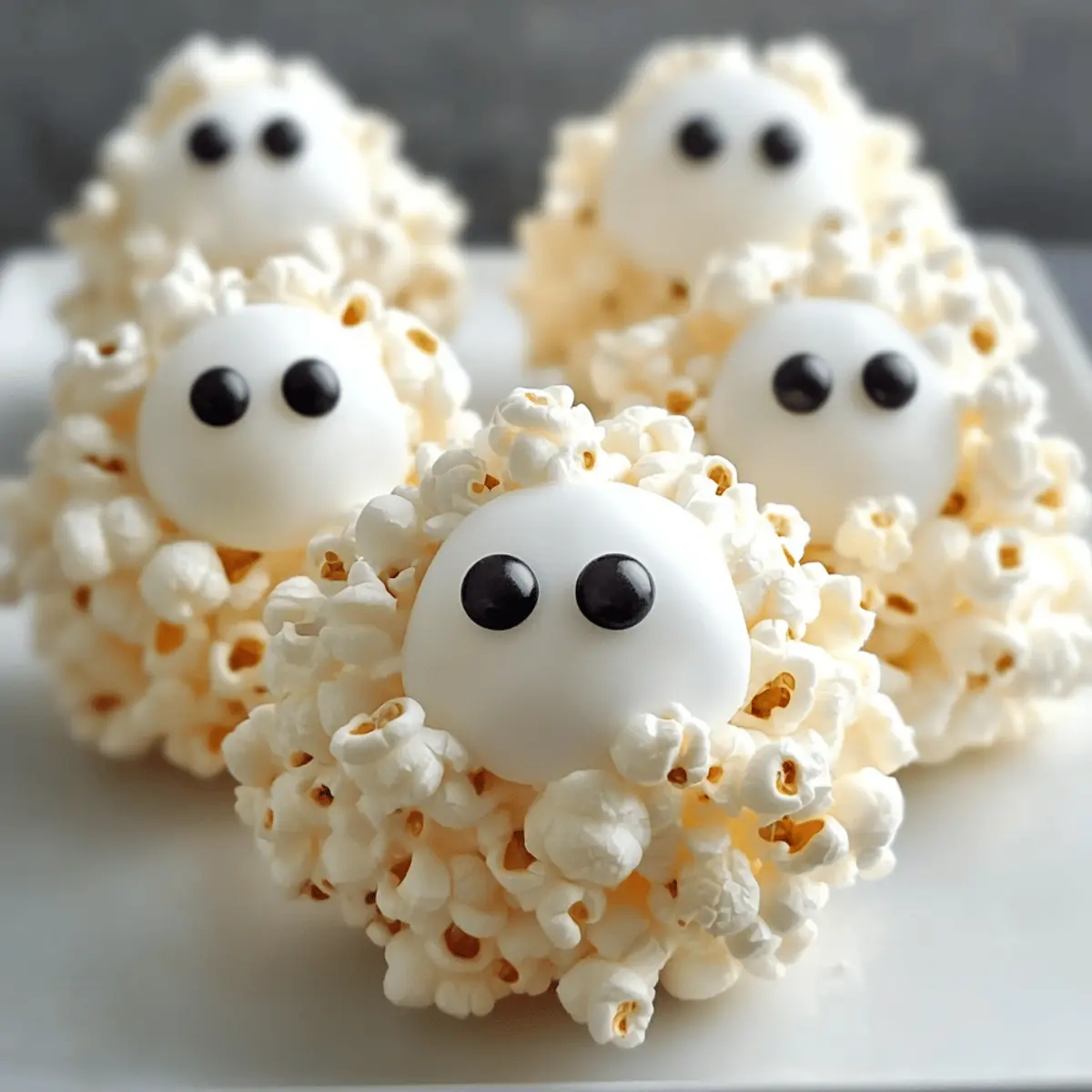 Gespenster-Popcornbälle für die perfekte Halloween-Party
