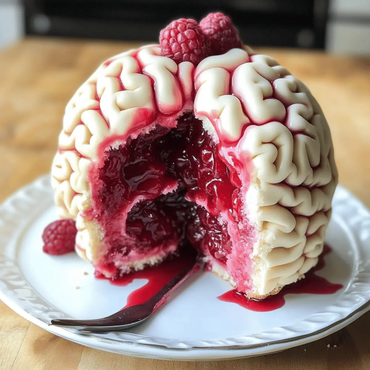 Gehirn-Kuchen für Halloween: Spooky und lecker!