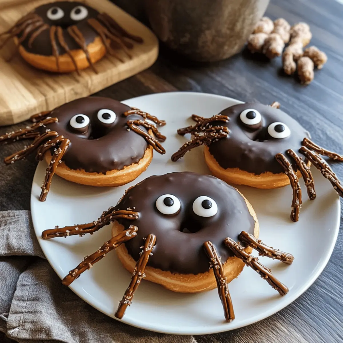 Spinnen-Donuts für Halloween einfach selbst machen