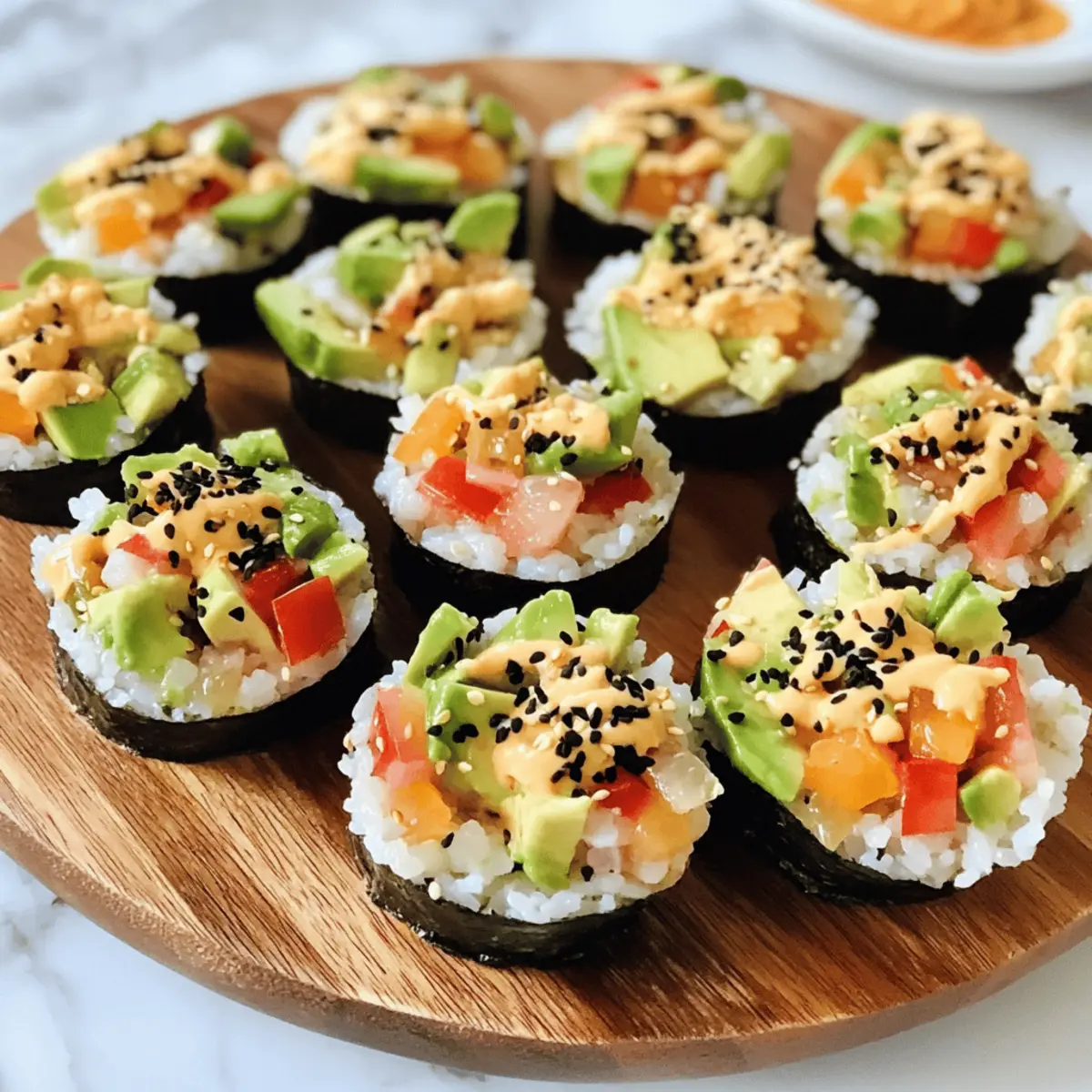 Sushi-Becher für kreative Party-Snacks