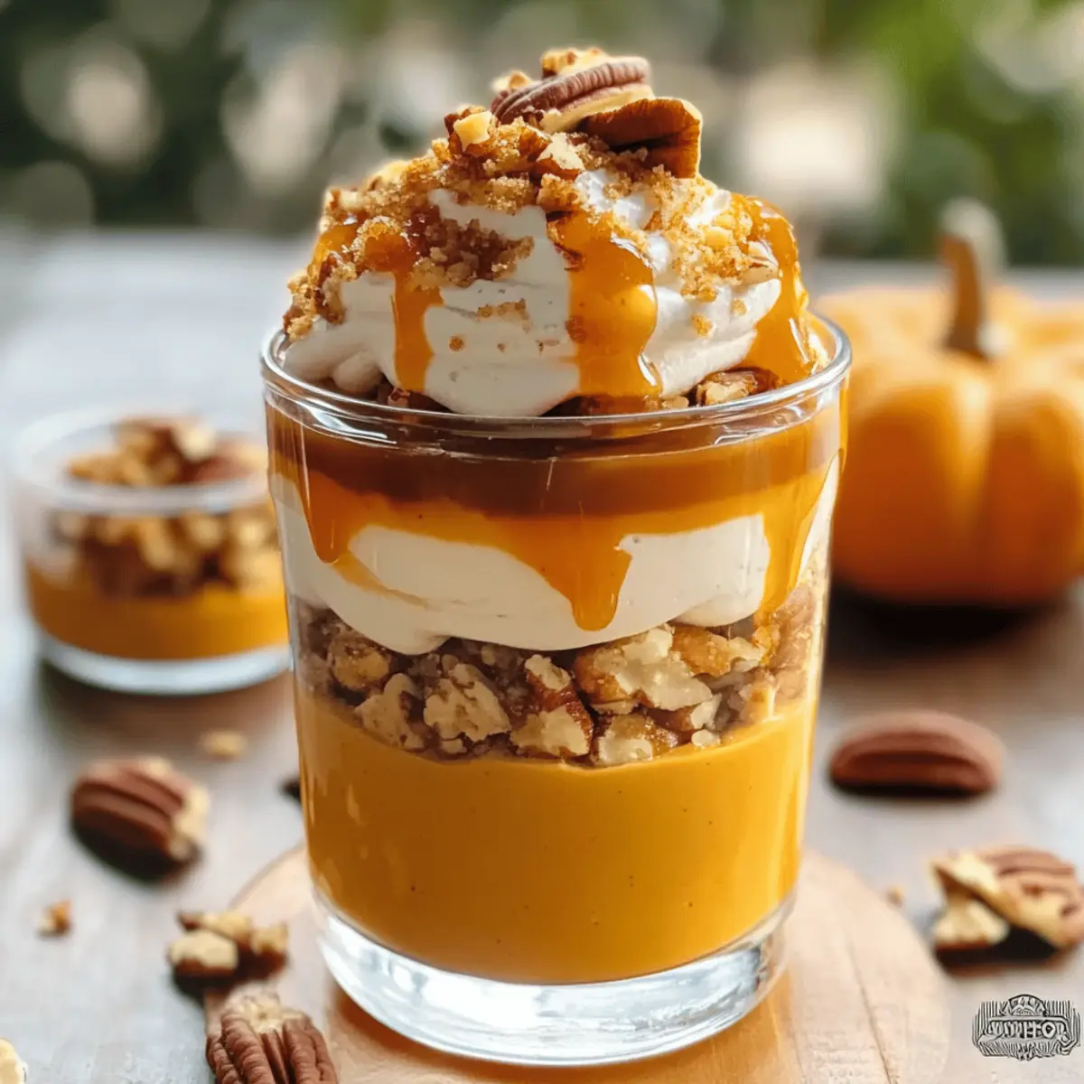 Kürbis-Dessert: veganer Pumpkin Pie im Glas