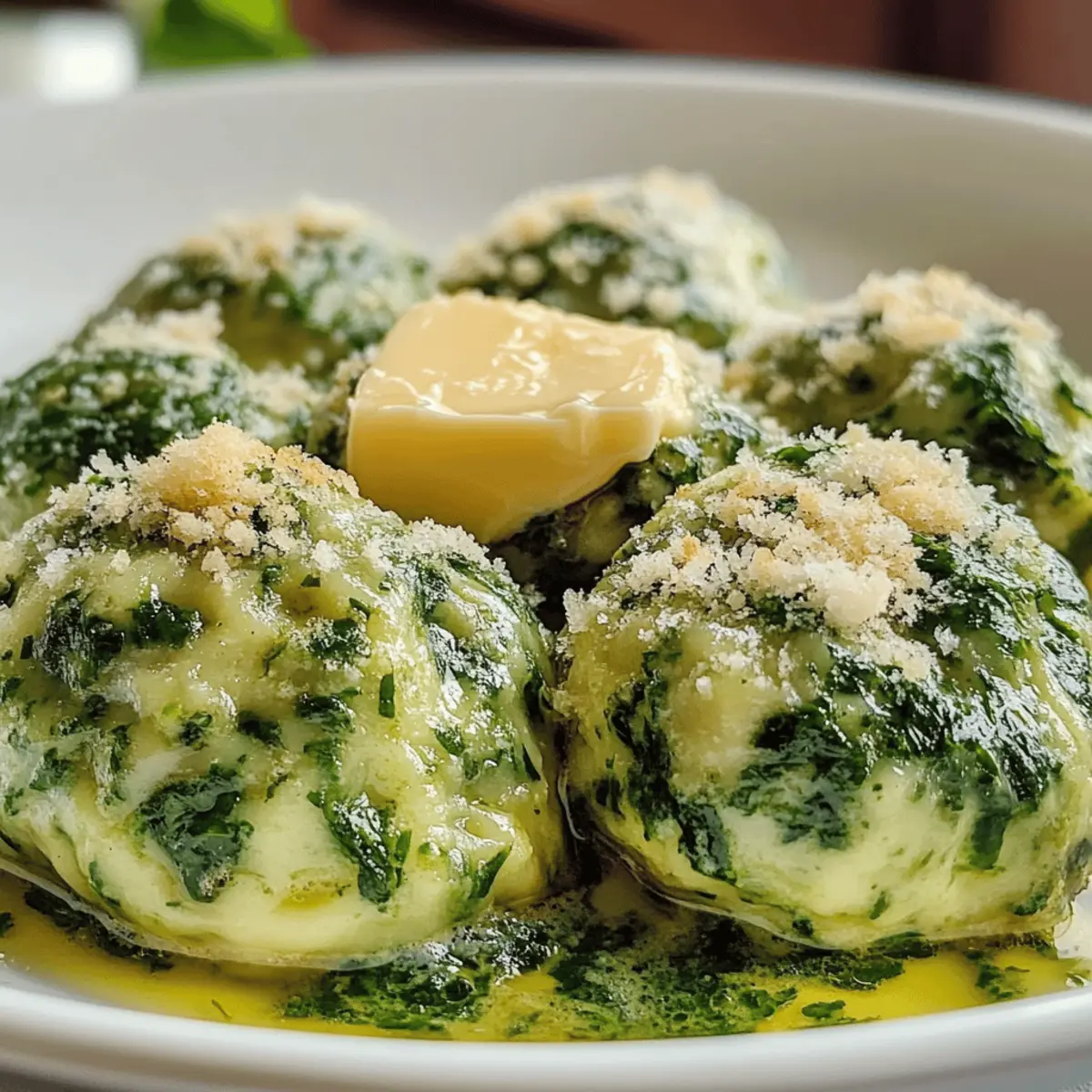 Südtiroler Spinatknödel mit Parmesan perfekt zubereitet