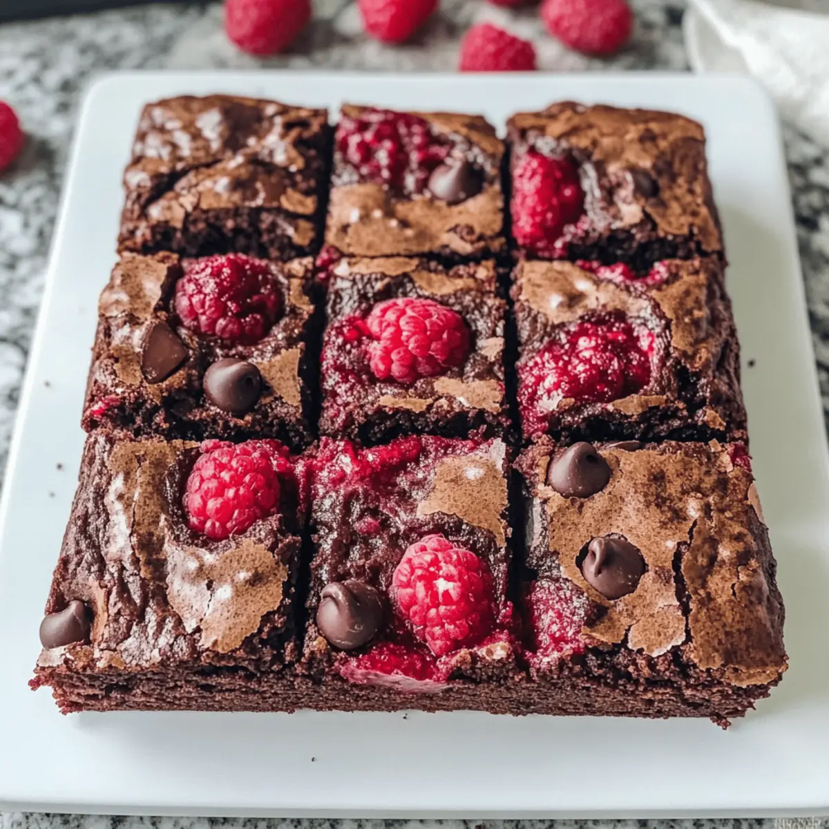 Vegane Himbeer-Brownies für Schokoladenliebhaber