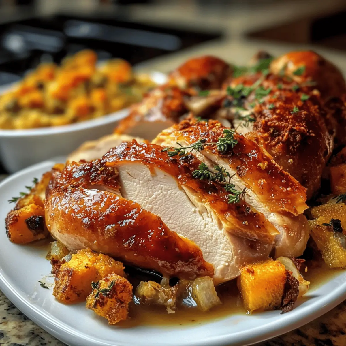 Gebratener Truthahn mit Kürbiszauber