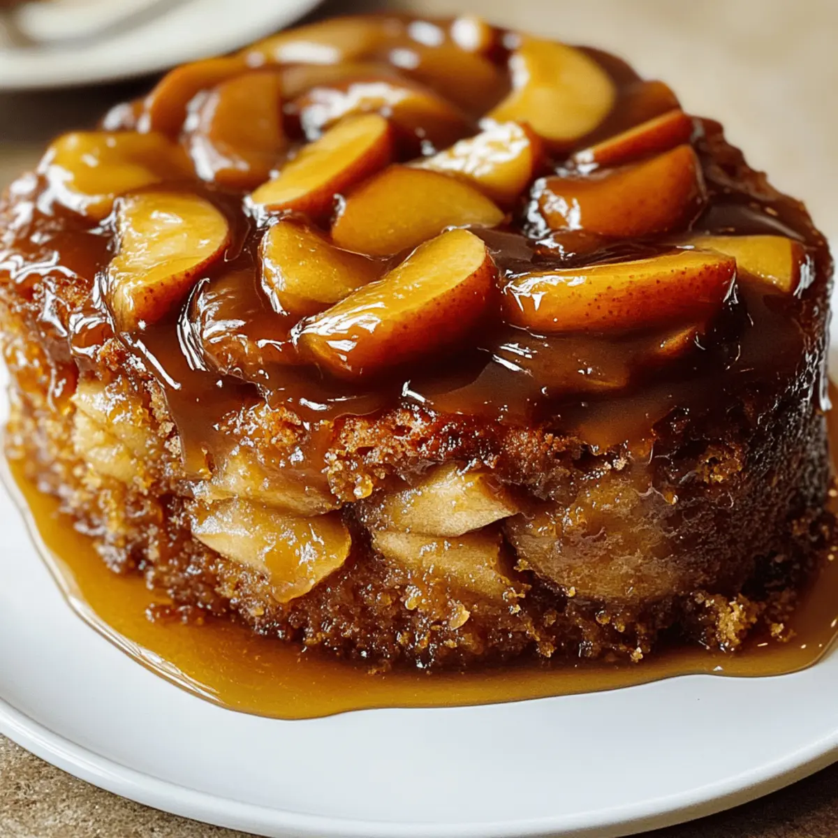 Karamell-Apfel-Upside-Down-Kuchen für Gemütliche Abende