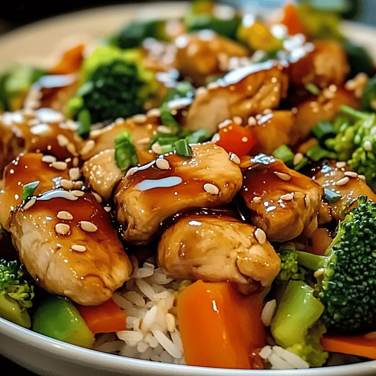 Teriyaki-Hähnchen-Pfanne für schnelles Kochen