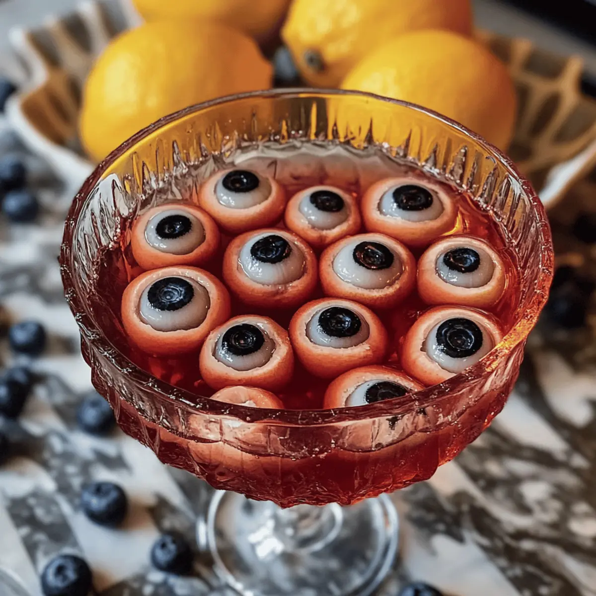 Halloween Bowle mit toten Augen für unvergessliche Partys