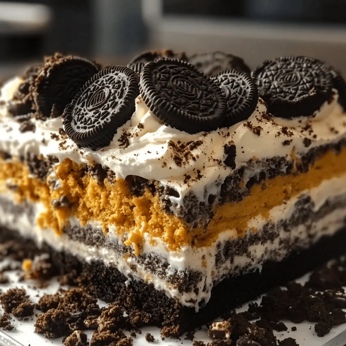 Halloween Oreo Dessert Schichten für die ganze Familie