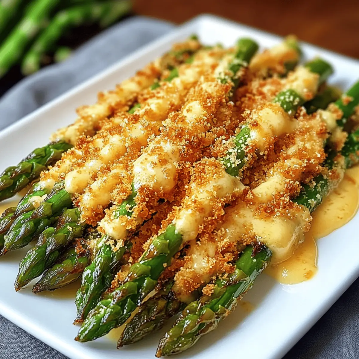 Knuspriger Spargel Parmesan Panade für jeden Tag