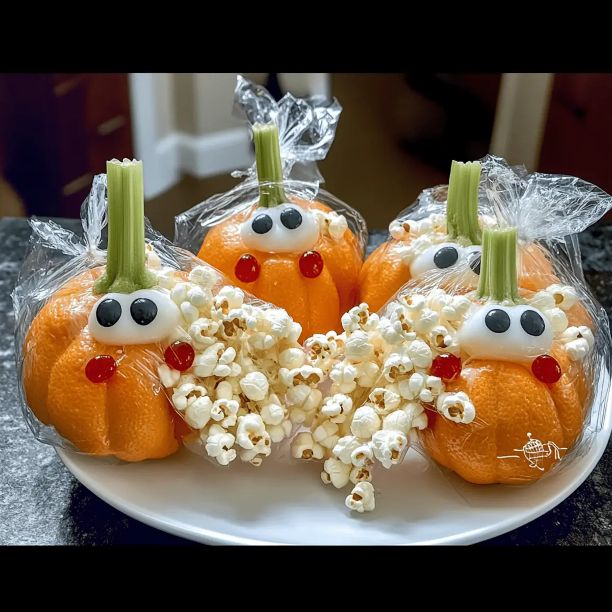 Grusel Hände aus Popcorn für Halloween selbstgemacht