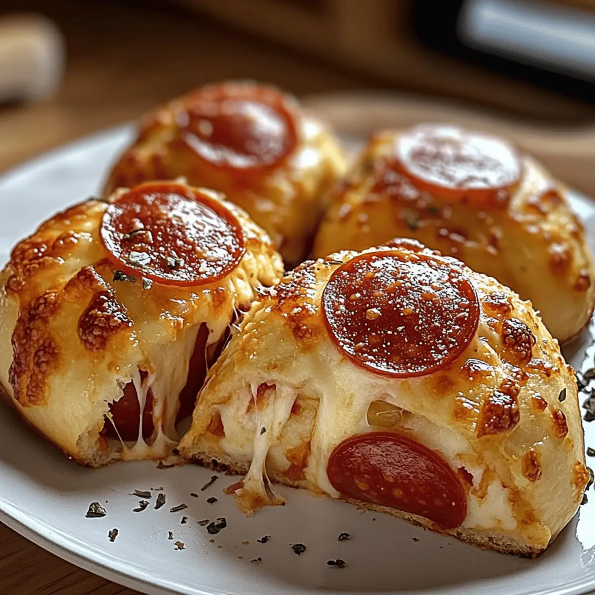 Einfache Pepperoni-Pizzabomben für große Freude